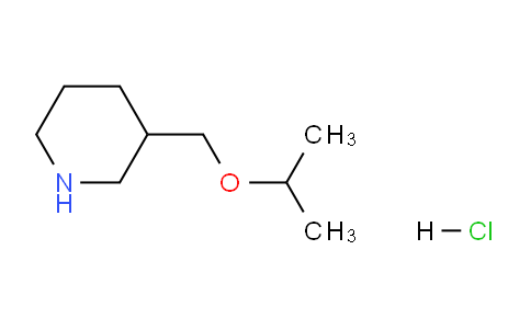 CAS No. 1211462-12-2, 3-(Isopropoxymethyl)piperidine hydrochloride
