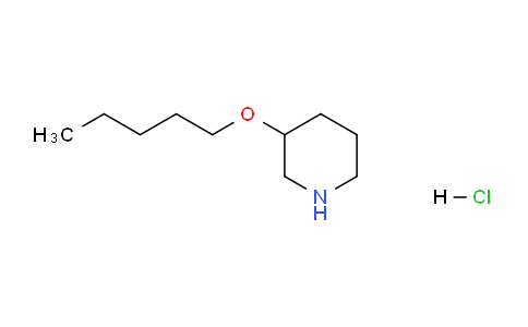 CAS No. 1220021-68-0, 3-(Pentyloxy)piperidine hydrochloride