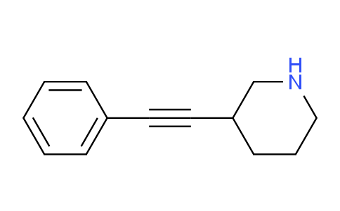 CAS No. 1260782-26-0, 3-(Phenylethynyl)piperidine