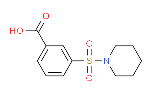CAS No. 7311-93-5, 3-(Piperidin-1-ylsulfonyl)benzoic acid