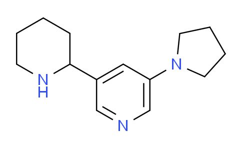 CAS No. 1923082-62-5, 3-(Piperidin-2-yl)-5-(pyrrolidin-1-yl)pyridine