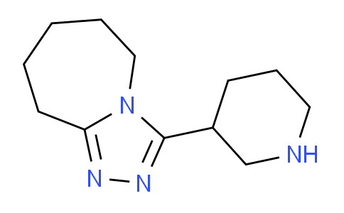 CAS No. 923164-14-1, 3-(Piperidin-3-yl)-6,7,8,9-tetrahydro-5H-[1,2,4]triazolo[4,3-a]azepine