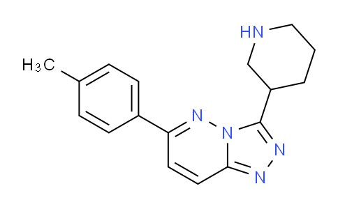 CAS No. 1706456-58-7, 3-(Piperidin-3-yl)-6-(p-tolyl)-[1,2,4]triazolo[4,3-b]pyridazine