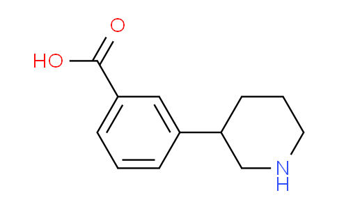 CAS No. 908334-18-9, 3-(Piperidin-3-yl)benzoic acid
