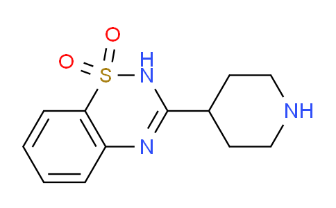 CAS No. 443672-27-3, 3-(Piperidin-4-yl)-2H-benzo[e][1,2,4]thiadiazine 1,1-dioxide