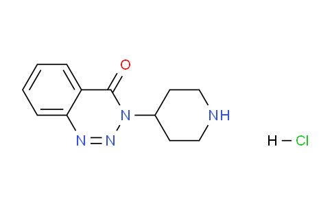 CAS No. 1956355-38-6, 3-(Piperidin-4-yl)benzo[d][1,2,3]triazin-4(3H)-one hydrochloride