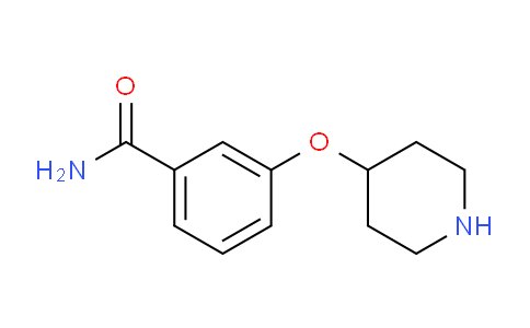 CAS No. 907158-97-8, 3-(Piperidin-4-yloxy)benzamide
