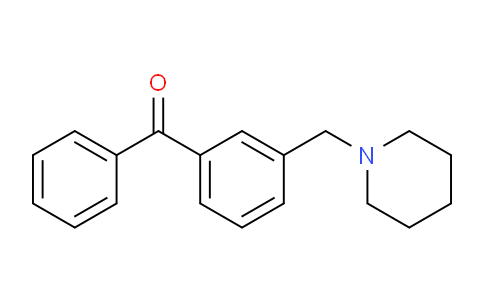 CAS No. 898792-54-6, 3-(Piperidinomethyl)benzophenone