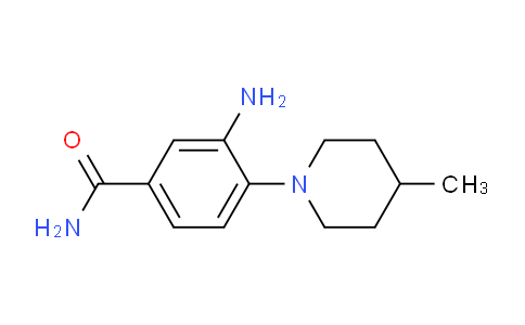 CAS No. 626208-12-6, 3-Amino-4-(4-methylpiperidin-1-yl)benzamide