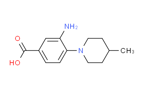 CAS No. 842965-30-4, 3-Amino-4-(4-methylpiperidin-1-yl)benzoic acid