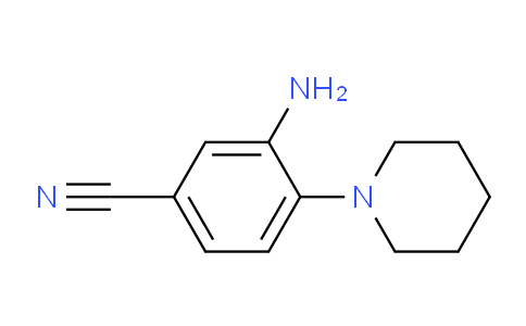CAS No. 27429-67-0, 3-Amino-4-(piperidin-1-yl)benzonitrile