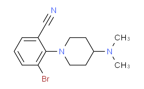 CAS No. 1774898-83-7, 3-Bromo-2-(4-(dimethylamino)piperidin-1-yl)benzonitrile