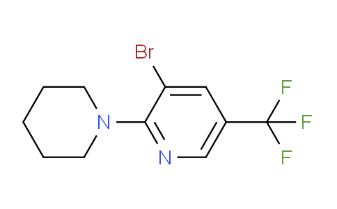 CAS No. 1437485-40-9, 3-Bromo-2-(piperidin-1-yl)-5-(trifluoromethyl)pyridine