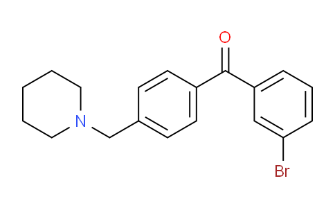 CAS No. 898771-29-4, 3-Bromo-4'-piperidinomethyl benzophenone