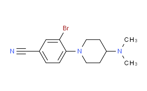 CAS No. 1260893-59-1, 3-Bromo-4-(4-(dimethylamino)piperidin-1-yl)benzonitrile