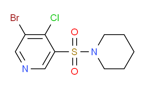 CAS No. 1352530-97-2, 3-Bromo-4-chloro-5-(piperidin-1-ylsulfonyl)pyridine