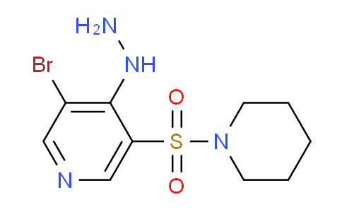 CAS No. 1352486-67-9, 3-Bromo-4-hydrazinyl-5-(piperidin-1-ylsulfonyl)pyridine