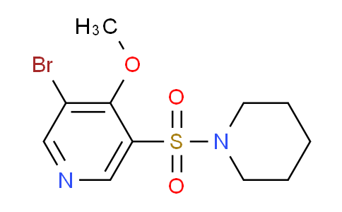 CAS No. 1352507-98-2, 3-Bromo-4-methoxy-5-(piperidin-1-ylsulfonyl)pyridine