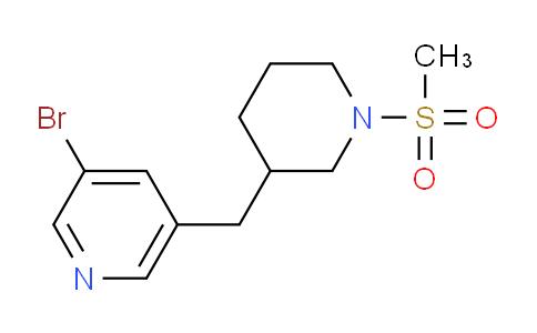 CAS No. 1316221-86-9, 3-Bromo-5-((1-(methylsulfonyl)piperidin-3-yl)methyl)pyridine