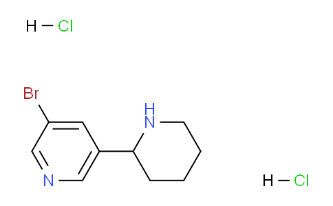 CAS No. 1998216-38-8, 3-Bromo-5-(piperidin-2-yl)pyridine dihydrochloride