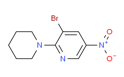 CAS No. 1065074-87-4, 3-Bromo-5-nitro-2-(piperidin-1-yl)pyridine