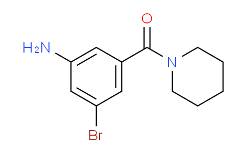 CAS No. 1375069-05-8, 3-Bromo-5-[(piperidin-1-yl)carbonyl]aniline