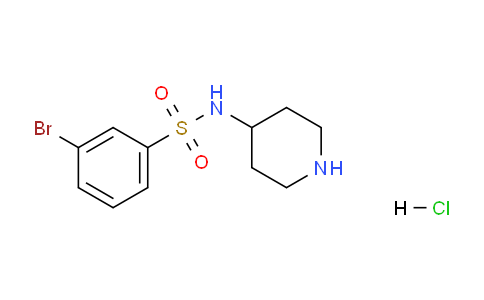 CAS No. 1233958-23-0, 3-Bromo-N-(piperidin-4-yl)benzenesulfonamide hydrochloride