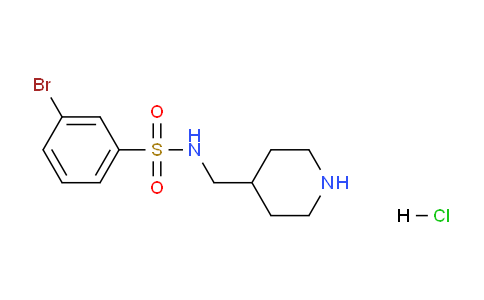 CAS No. 1353952-00-7, 3-Bromo-N-(piperidin-4-ylmethyl)benzenesulfonamide hydrochloride