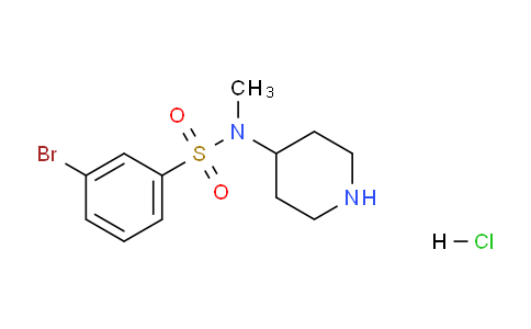 CAS No. 1353978-73-0, 3-Bromo-N-methyl-N-(piperidin-4-yl)benzenesulfonamide hydrochloride