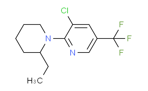 CAS No. 1219961-17-7, 3-Chloro-2-(2-ethylpiperidin-1-yl)-5-(trifluoromethyl)pyridine