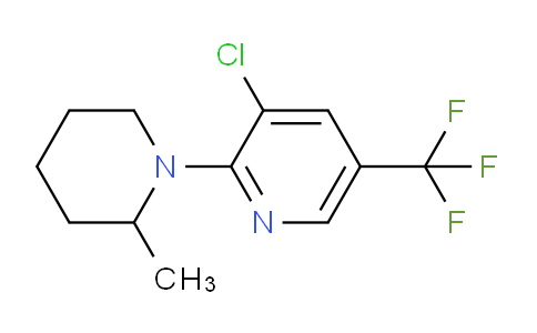 CAS No. 1220029-27-5, 3-Chloro-2-(2-methylpiperidin-1-yl)-5-(trifluoromethyl)pyridine