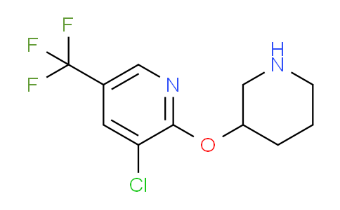 CAS No. 1242268-26-3, 3-Chloro-2-(piperidin-3-yloxy)-5-(trifluoromethyl)pyridine