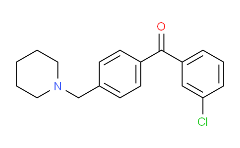 CAS No. 898771-35-2, 3-Chloro-4'-piperidinomethyl benzophenone