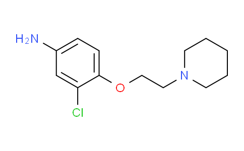 CAS No. 835633-67-5, 3-Chloro-4-(2-(piperidin-1-yl)ethoxy)aniline