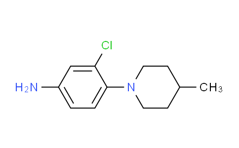 CAS No. 626208-15-9, 3-Chloro-4-(4-methylpiperidin-1-yl)aniline