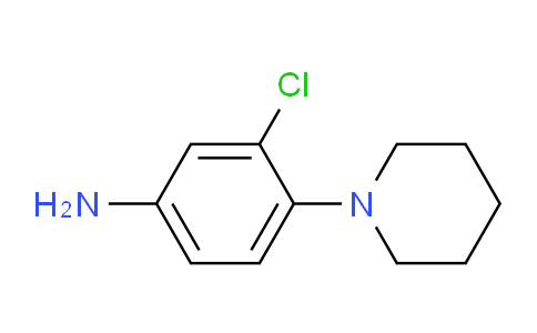 CAS No. 55403-26-4, 3-Chloro-4-(piperidin-1-yl)aniline
