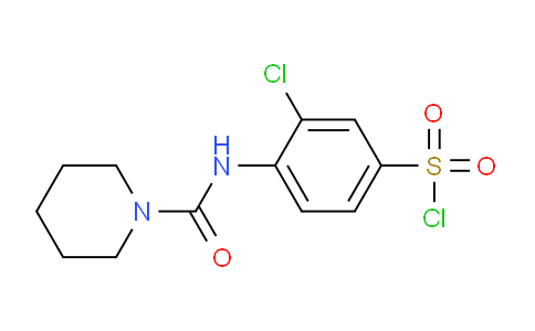 CAS No. 678185-85-8, 3-Chloro-4-(piperidine-1-carboxamido)benzene-1-sulfonyl chloride