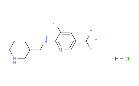 CAS No. 1185319-70-3, 3-Chloro-N-(piperidin-3-ylmethyl)-5-(trifluoromethyl)pyridin-2-amine hydrochloride