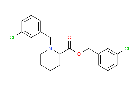 CAS No. 1261229-53-1, 3-Chlorobenzyl 1-(3-chlorobenzyl)piperidine-2-carboxylate