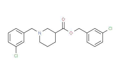 CAS No. 1353980-13-8, 3-Chlorobenzyl 1-(3-chlorobenzyl)piperidine-3-carboxylate