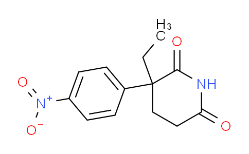 CAS No. 38527-73-0, 3-Ethyl-3-(4-nitrophenyl)piperidine-2,6-dione