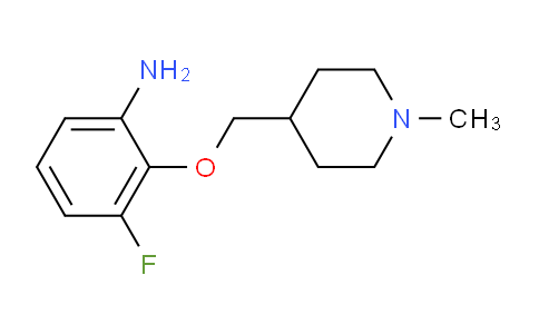 CAS No. 1286273-86-6, 3-Fluoro-2-[(1-methylpiperidin-4-yl)methoxy]aniline