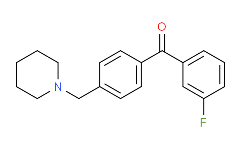CAS No. 898771-40-9, 3-Fluoro-4'-piperidinomethyl benzophenone
