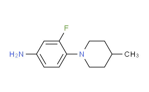 CAS No. 250371-92-7, 3-Fluoro-4-(4-methylpiperidin-1-yl)aniline