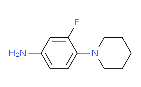 CAS No. 85983-56-8, 3-Fluoro-4-(piperidin-1-yl)aniline