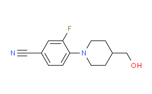 CAS No. 1157060-75-7, 3-Fluoro-4-[4-(hydroxymethyl)piperidin-1-yl]benzonitrile