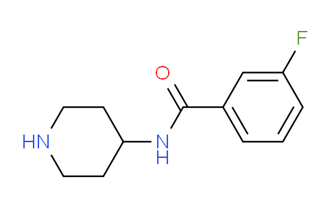 CAS No. 886504-86-5, 3-Fluoro-N-(piperidin-4-yl)benzamide