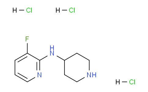 CAS No. 1779133-99-1, 3-Fluoro-N-(piperidin-4-yl)pyridin-2-amine trihydrochloride