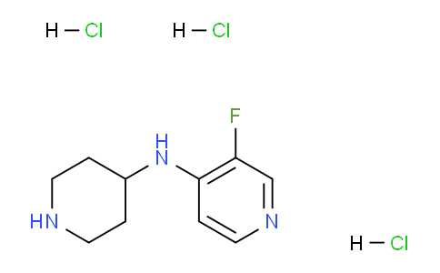 CAS No. 1707367-66-5, 3-Fluoro-N-(piperidin-4-yl)pyridin-4-amine trihydrochloride