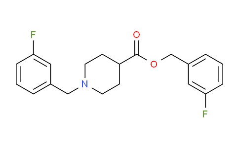 CAS No. 1261232-26-1, 3-Fluorobenzyl 1-(3-fluorobenzyl)piperidine-4-carboxylate